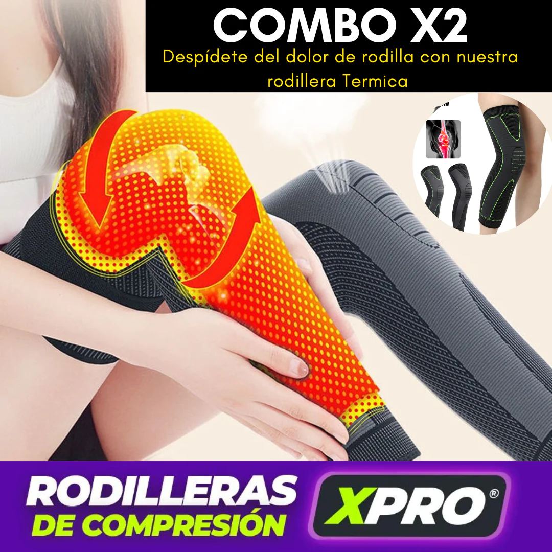 Rodillera Larga de Compresión para Rodilla y Pierna x 2 unidades 🔥🔥